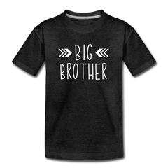 Big Sister Shirt for Boys, Big Brother to Be Gift, Kids' Premium T-Shirt - charcoal gray