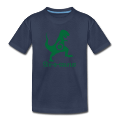 Sixth Birthday Boy Shirt, Six-a-saurus Birthday T-Shirt, Kids Premium Shirt - navy