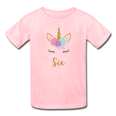 Unicorn 6th Birthday Shirt, Kids' T-Shirt - pink