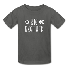 Big Brother Shirt, Hanes Youth Tagless T-Shirt - charcoal