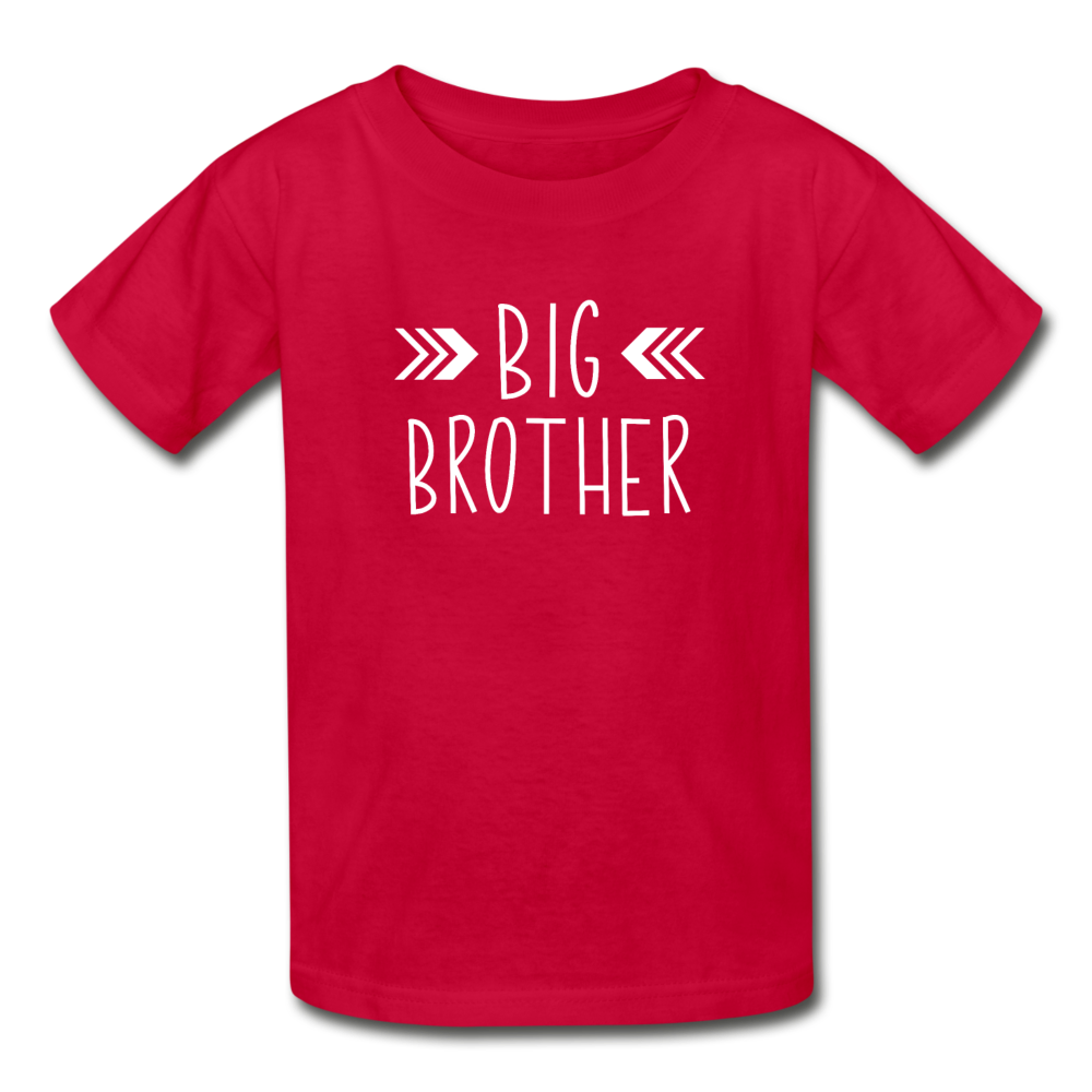 Big Brother Shirt, Hanes Youth Tagless T-Shirt - red