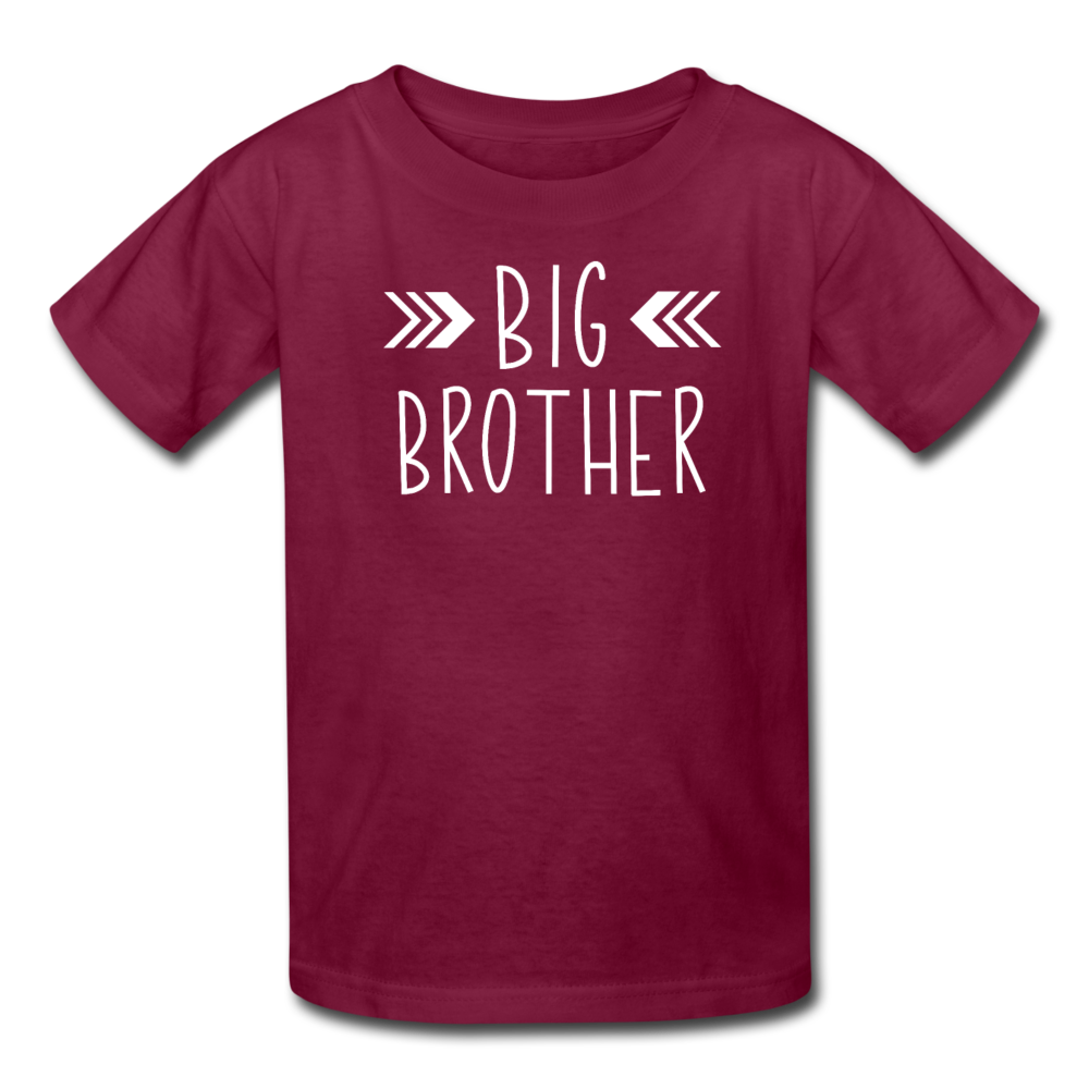Big Brother Shirt, Kids' T-Shirt Fruit of the Loom - burgundy