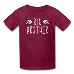 Big Brother Shirt, Kids' T-Shirt Fruit of the Loom - burgundy