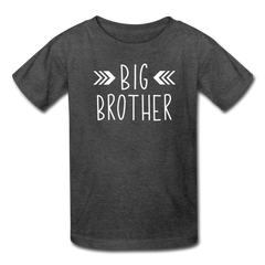 Big Brother Shirt, Kids' T-Shirt Fruit of the Loom - heather black