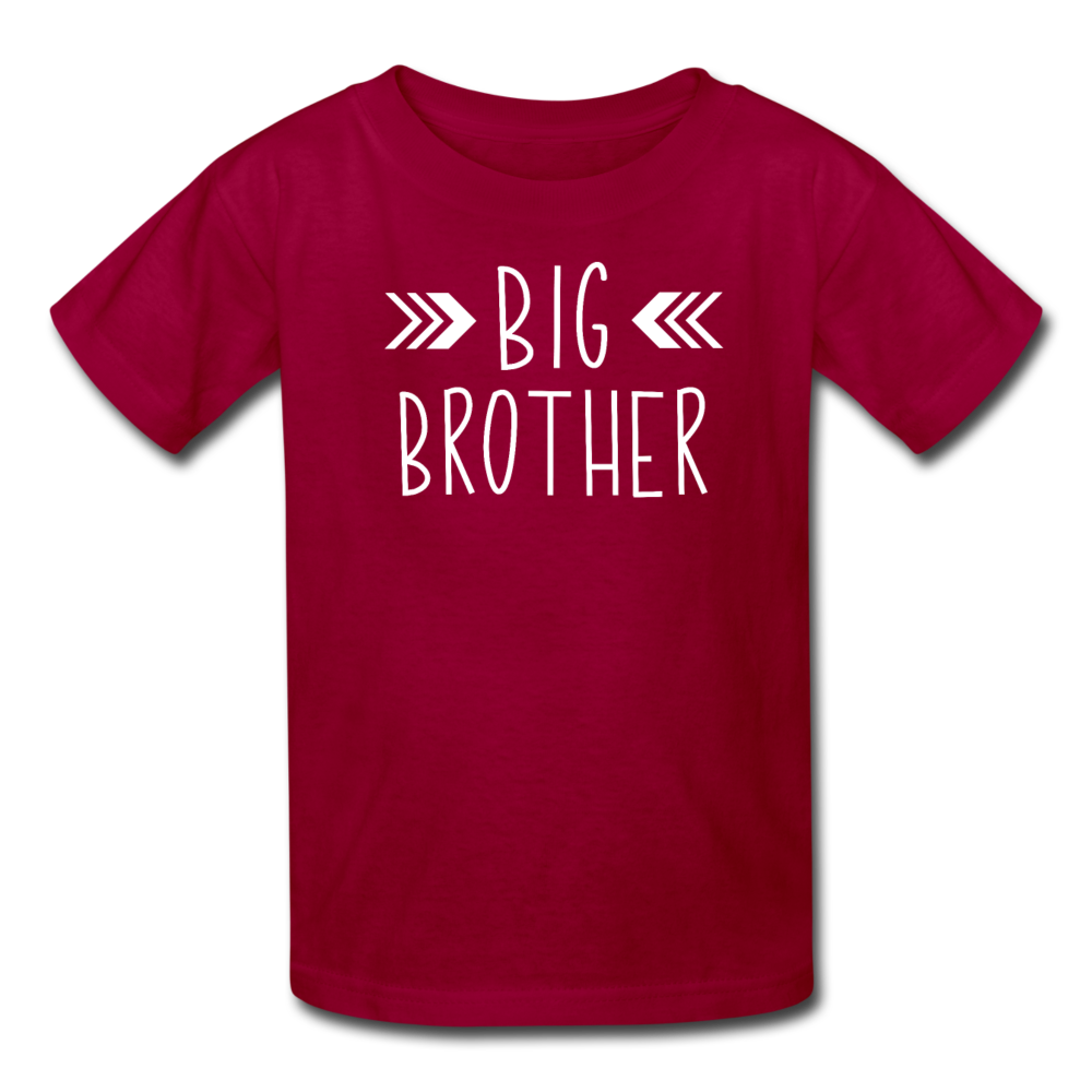 Big Brother Shirt, Kids' T-Shirt Fruit of the Loom - dark red