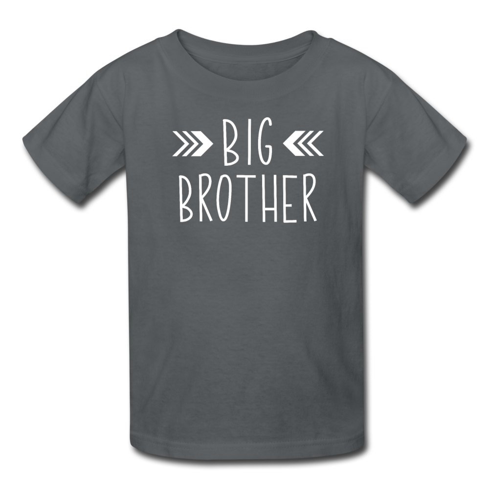 Big Brother Shirt, Kids' T-Shirt Fruit of the Loom - charcoal