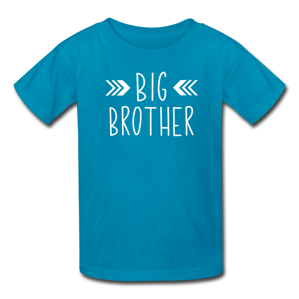 Big Brother Shirt, Kids' T-Shirt Fruit of the Loom - turquoise