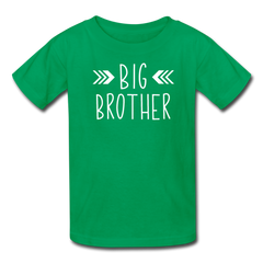 Big Brother Shirt, Kids' T-Shirt Fruit of the Loom - kelly green