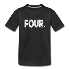 Boy 4th Birthday Shirt, Toddler Premium T-Shirt - black