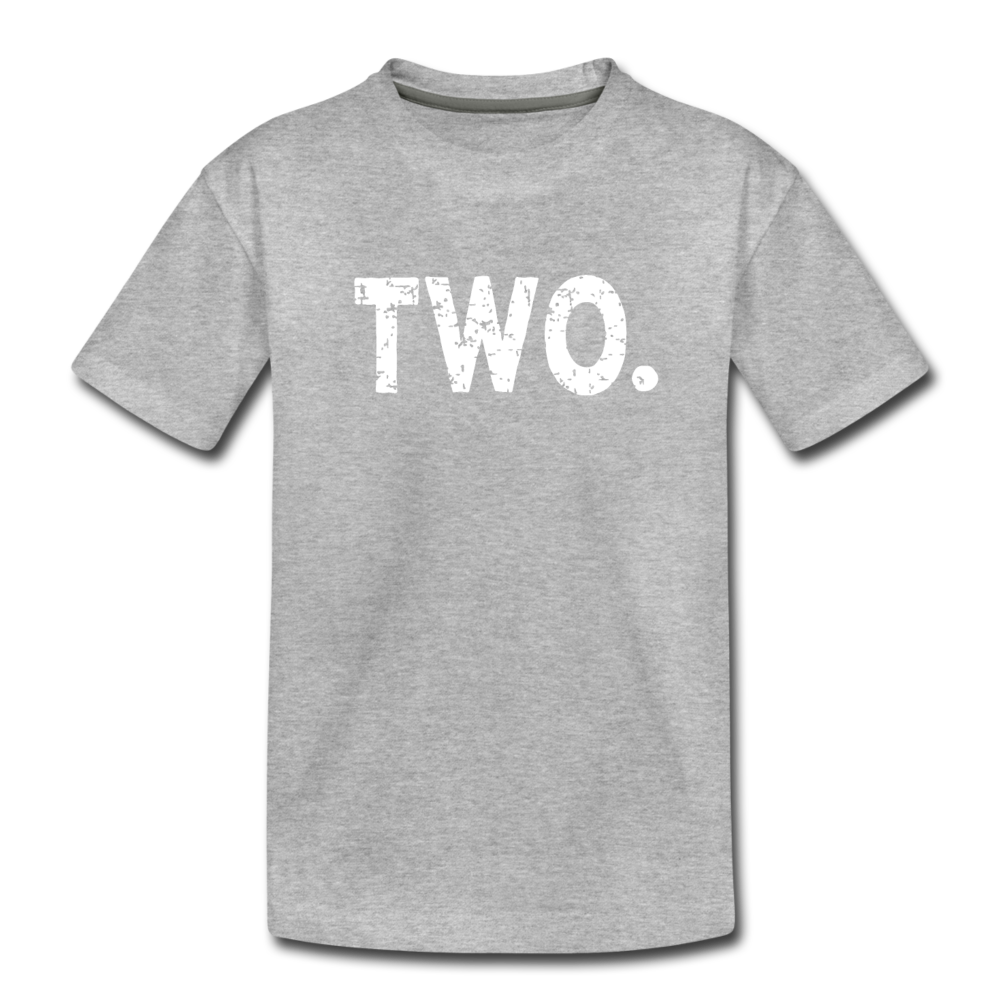 Boy 2nd Birthday Shirt, Toddler Premium T-Shirt - heather gray