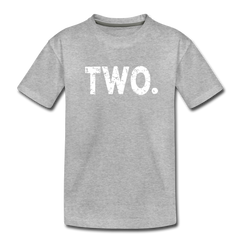 Boy 2nd Birthday Shirt, Toddler Premium T-Shirt - heather gray
