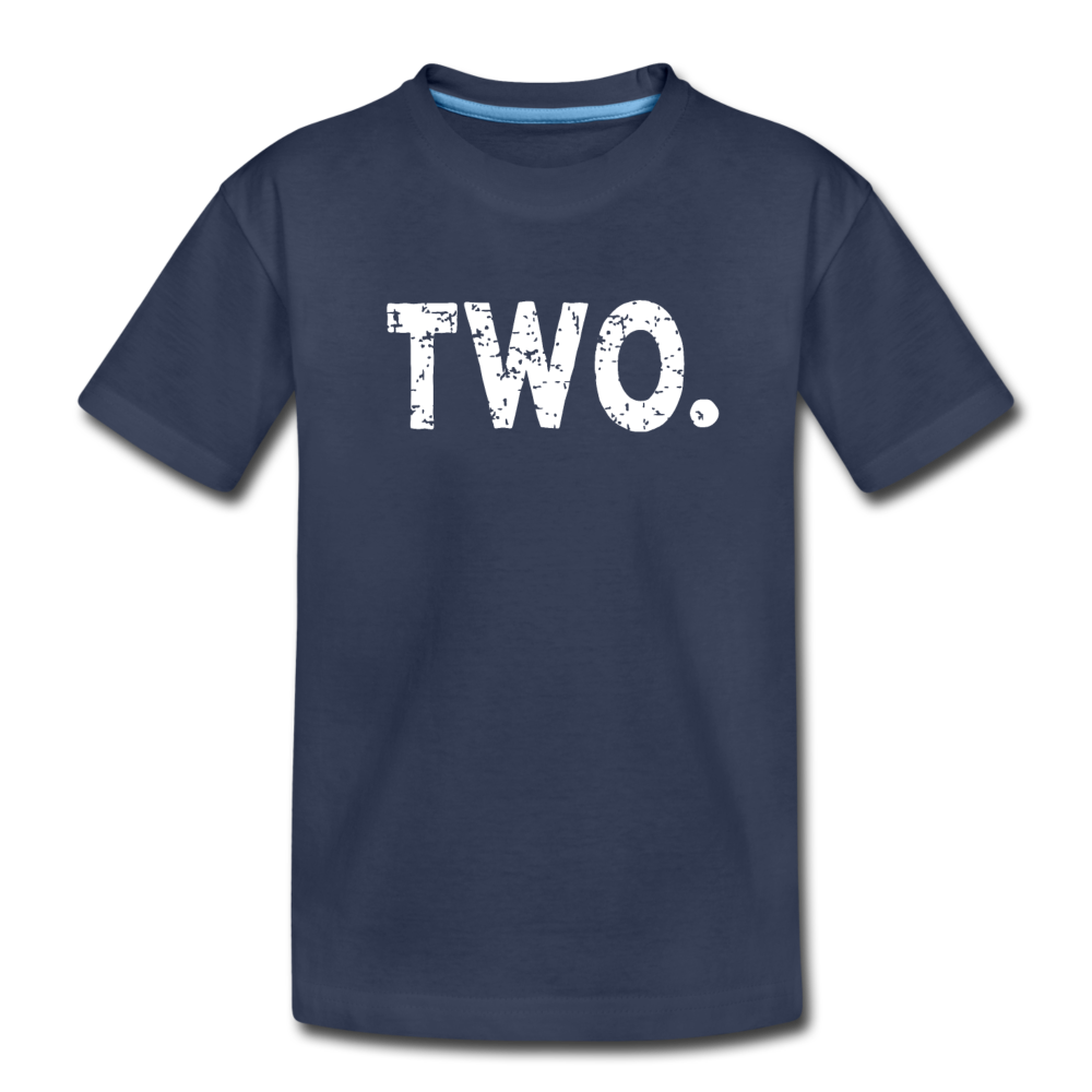 Boy 2nd Birthday Shirt, Toddler Premium T-Shirt - navy