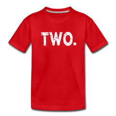 Boy 2nd Birthday Shirt, Toddler Premium T-Shirt - red