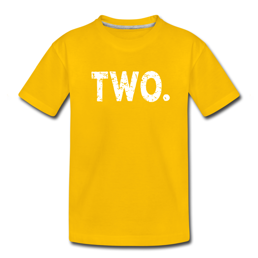 Boy 2nd Birthday Shirt, Toddler Premium T-Shirt - sun yellow