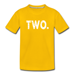 Boy 2nd Birthday Shirt, Toddler Premium T-Shirt - sun yellow