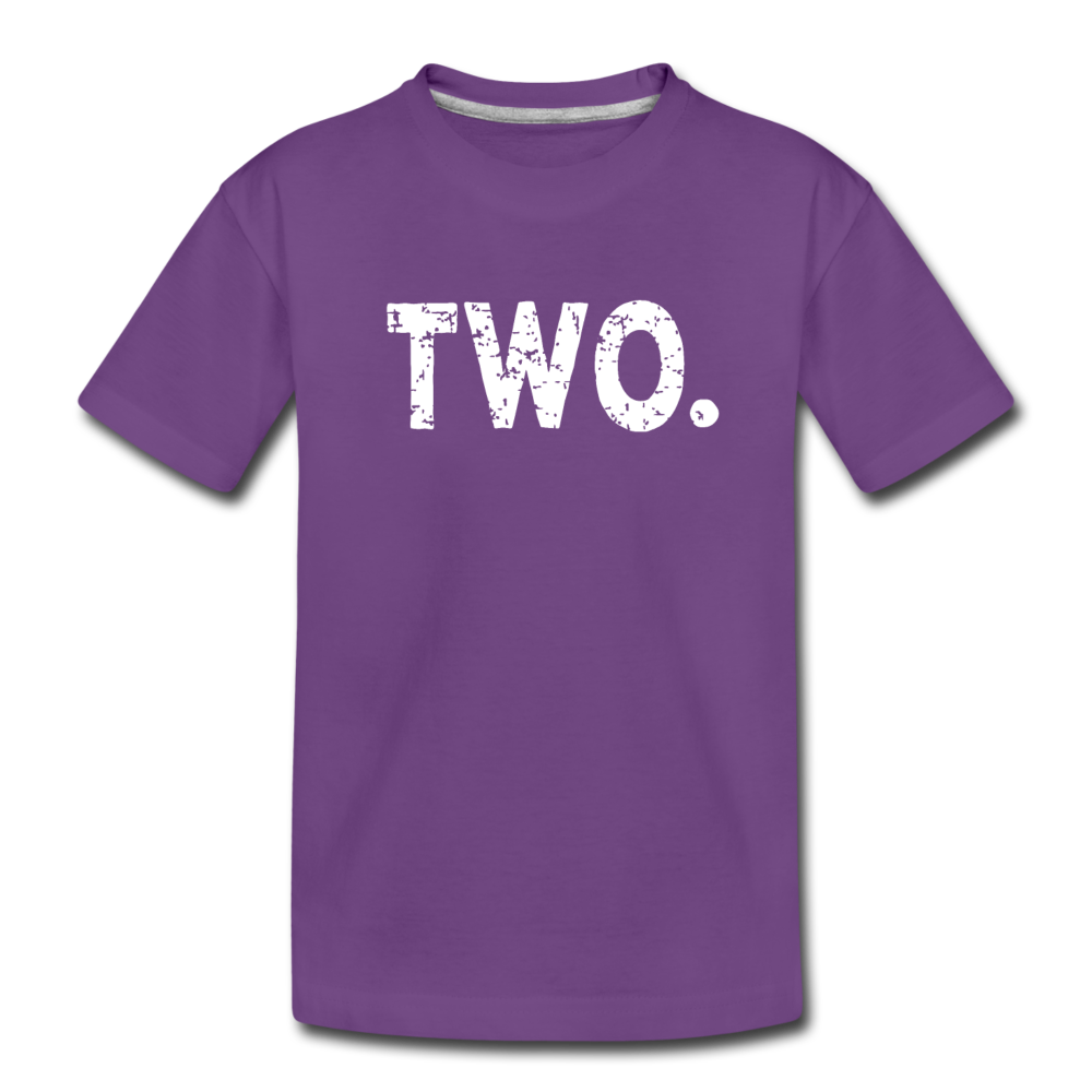 Boy 2nd Birthday Shirt, Toddler Premium T-Shirt - purple