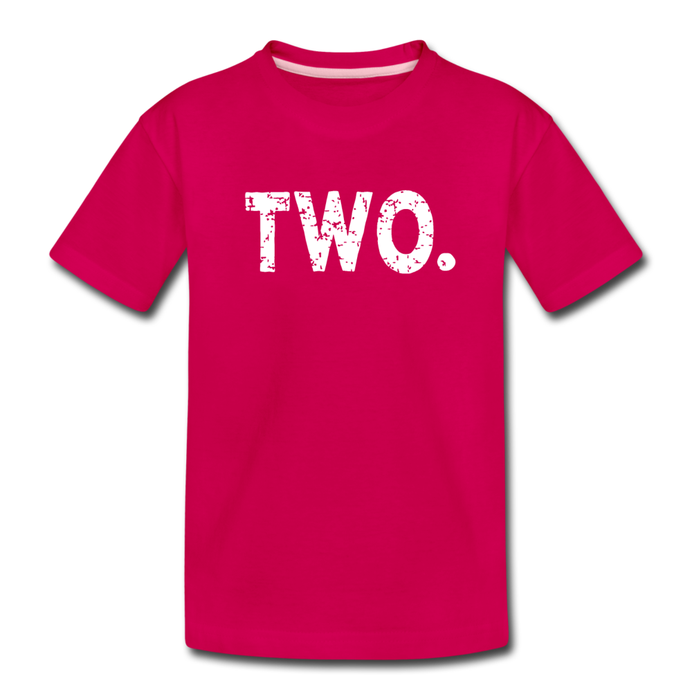 Boy 2nd Birthday Shirt, Toddler Premium T-Shirt - dark pink