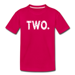 Boy 2nd Birthday Shirt, Toddler Premium T-Shirt - dark pink