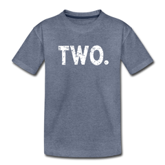 Boy 2nd Birthday Shirt, Toddler Premium T-Shirt - heather blue