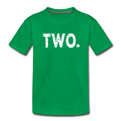 Boy 2nd Birthday Shirt, Toddler Premium T-Shirt - kelly green