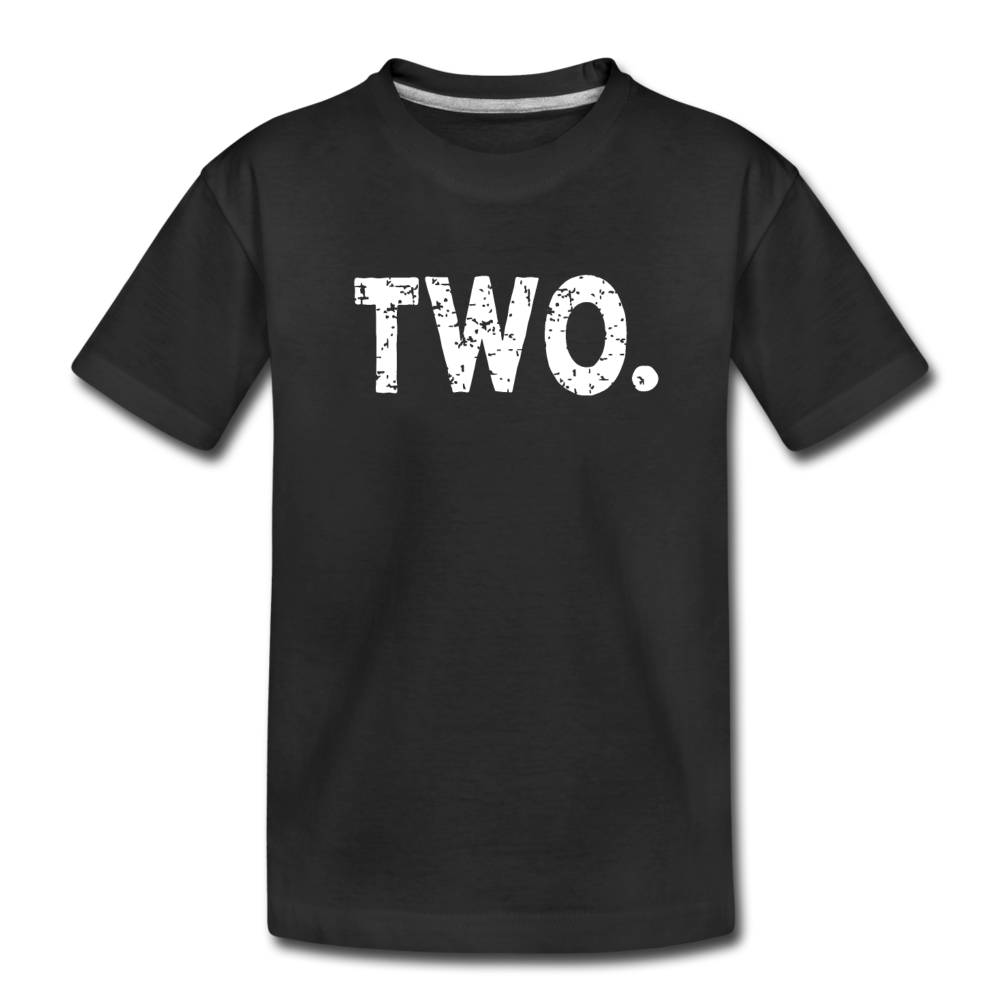 Boy 2nd Birthday Shirt, Toddler Premium Organic T-Shirt - black