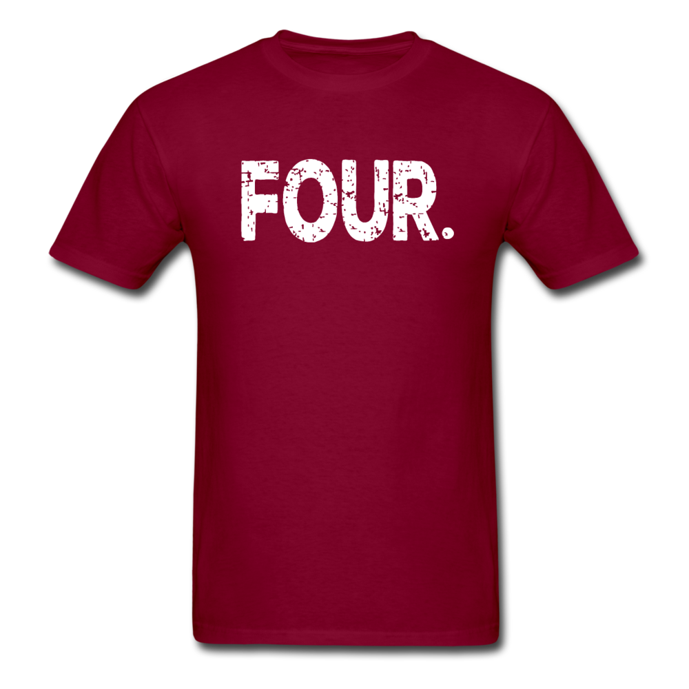 4th Birthday, Unisex Classic T-Shirt - burgundy