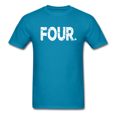 4th Birthday, Unisex Classic T-Shirt - turquoise