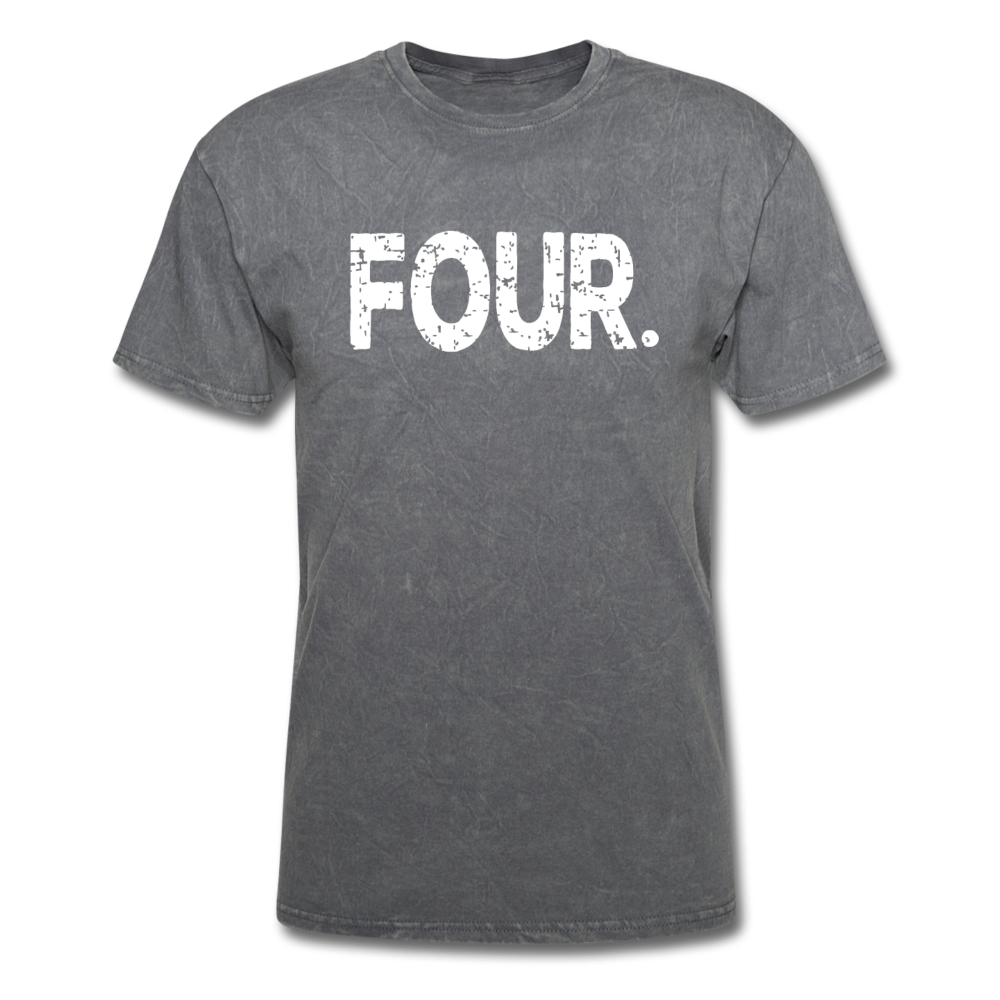 4th Birthday, Unisex Classic T-Shirt - mineral charcoal gray