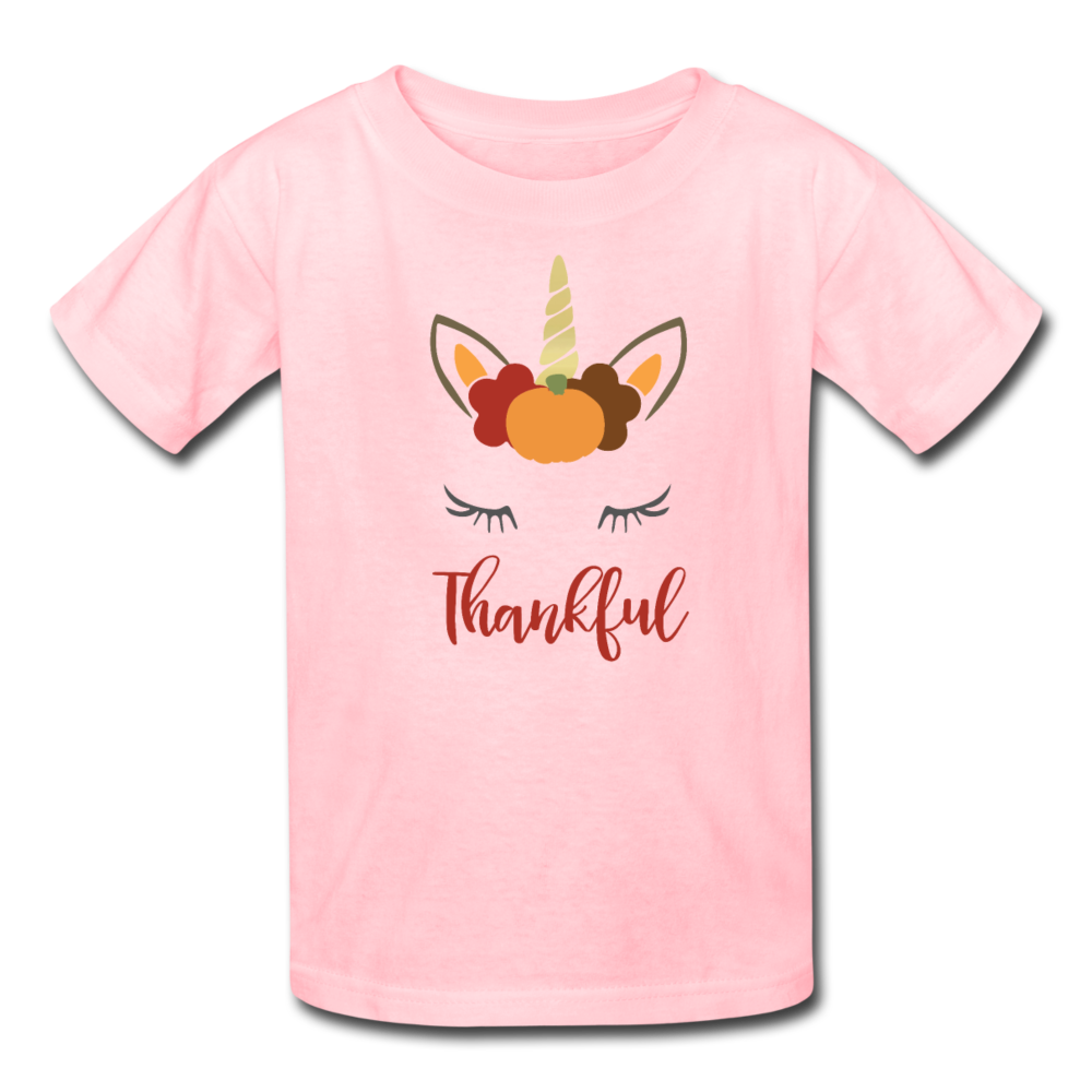 Girls Thanksgiving Unicorn Shirt, Toddler Premium T-Shirt - pink