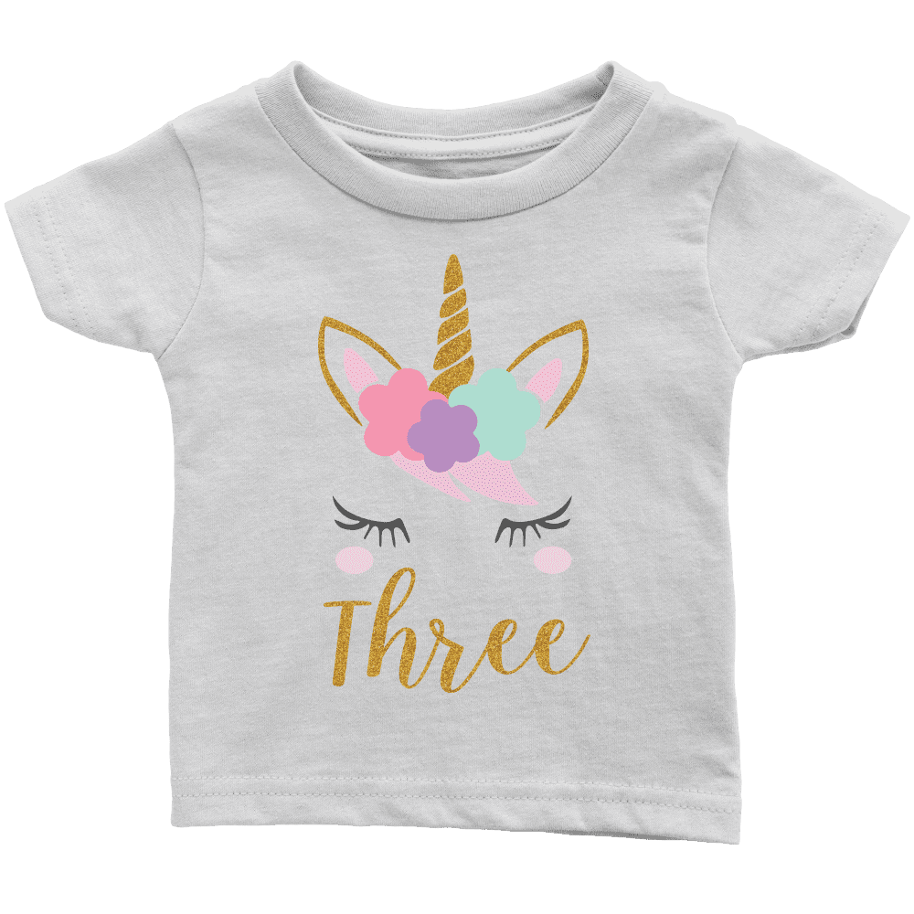 Unicorn 3rd birthday deals shirt