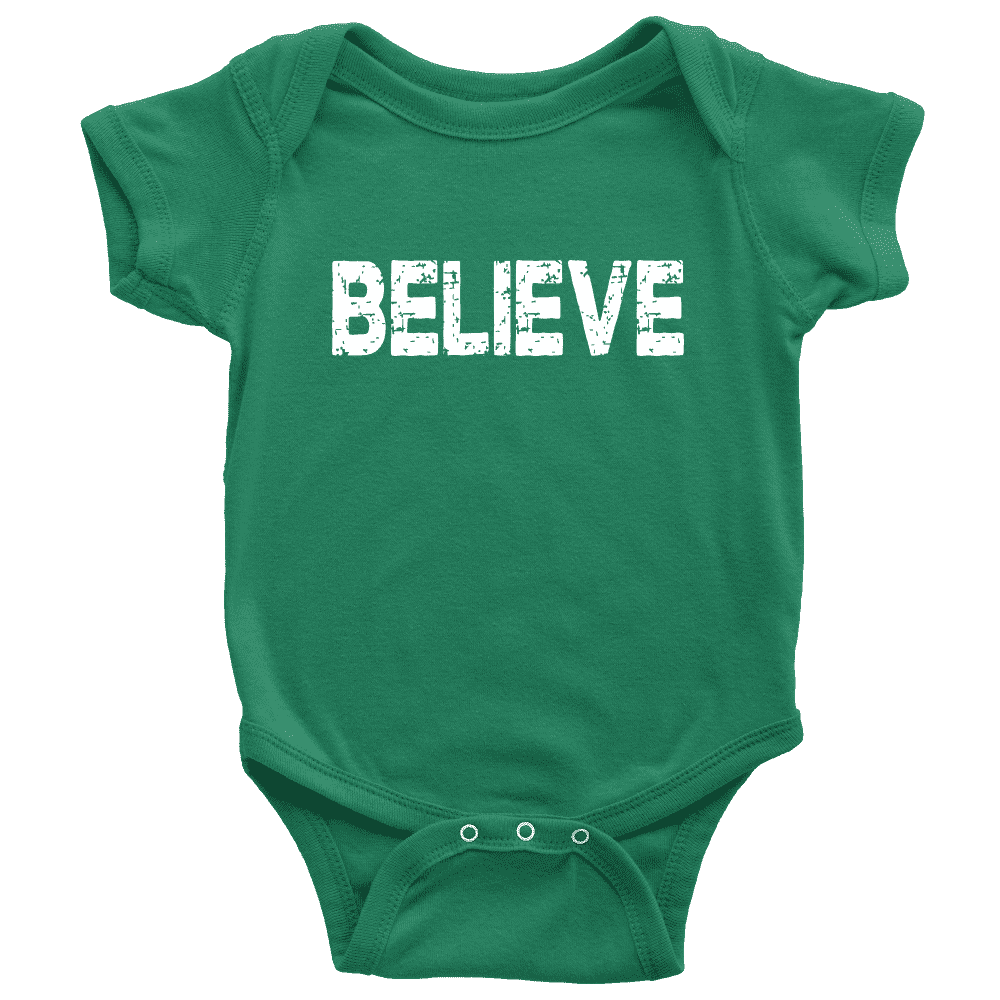 First Christmas Onesie for Boys and Girls, Believe Shirt - Bump and Beyond Designs